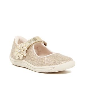 Stride Rite Haylie Gold Girls Shoes - Size 9.5
